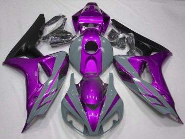 Cheap 2006-2007 Honda CBR1000RR Motorcycle Fairings - Nardo Grey Purple Matte Black