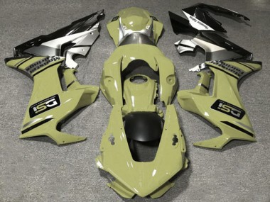 Cheap 2017-2023 Honda CBR1000RR Motorcycle Fairings - Olive White Silver Glossy Black DSI
