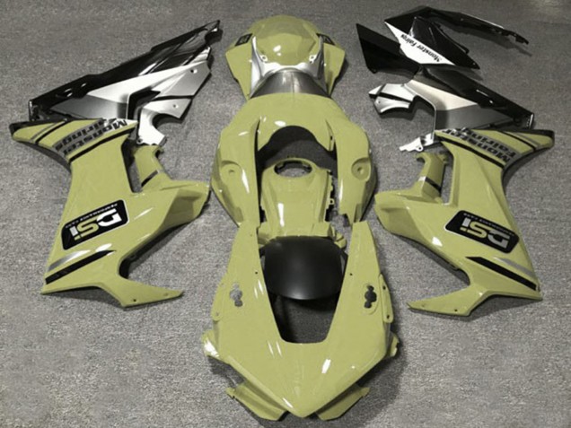 2017-2023 Honda CBR1000RR Motorcycle Fairings - Olive White Silver Glossy Black DSI