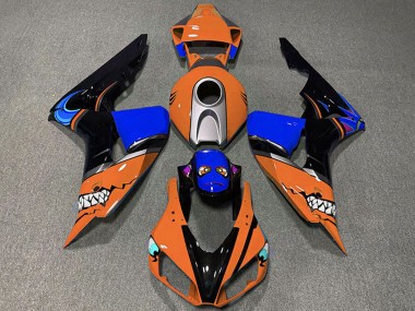 Cheap 2006-2007 Honda CBR1000RR Motorcycle Fairings - Orange Silver Blue Glossy Black Shark