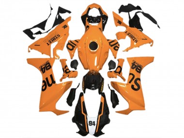 Cheap 2017-2023 Honda CBR1000RR Motorcycle Fairings - Orange Glossy Black Street Flava