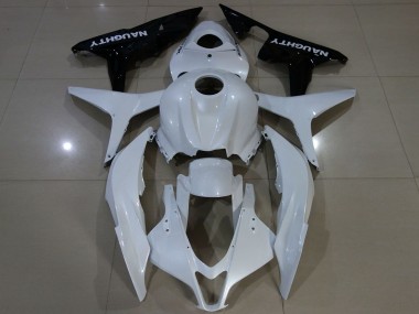Cheap 2007-2008 Honda CBR600RR Motorcycle Fairing - White Glossy Black