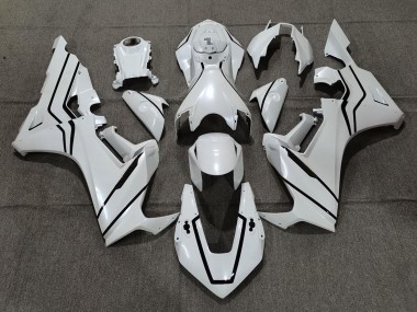 Cheap 2017-2023 Honda CBR1000RR Motorcycle Fairings - Pearl White Black Lining