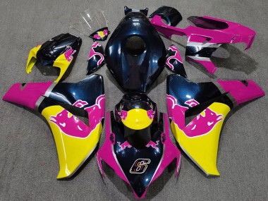 Cheap 2008-2011 Honda CBR1000RR Motorcycle Fairings - Dark Blue Pink Yellow Red Bull