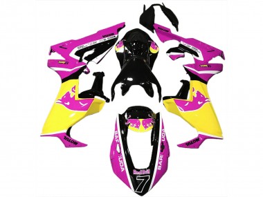 Cheap 2017-2023 Honda CBR1000RR Motorcycle Fairings - Pink Yellow Glossy Black Red Bull