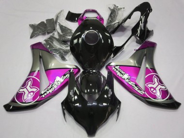Cheap 2008-2011 Honda CBR1000RR Motorcycle Fairings - Grey Pink Glossy Black