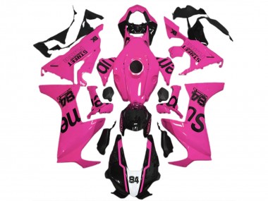 Cheap 2017-2023 Honda CBR1000RR Motorcycle Fairings - Pink Glossy Black Street Flava