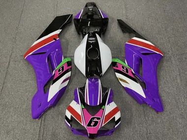 Cheap 2004-2005 Honda CBR1000RR Motorcycle Fairings - Purple White Red Pink Glossy Black 6