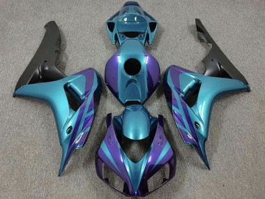 Cheap 2006-2007 Honda CBR1000RR Motorcycle Fairings - Purple Emerald Matte Black