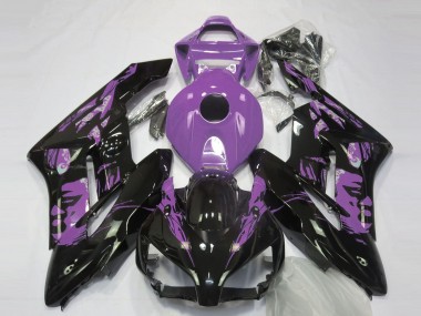 Cheap 2004-2005 Honda CBR1000RR Motorcycle Fairings - Light Purple Glossy Black Le Mis