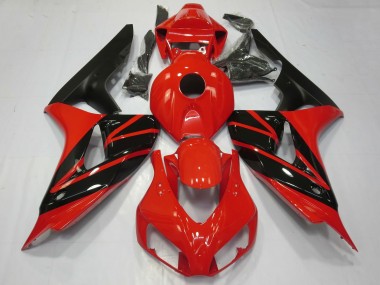 Cheap 2006-2007 Honda CBR1000RR Motorcycle Fairings - Red Glossy Black Matte Black