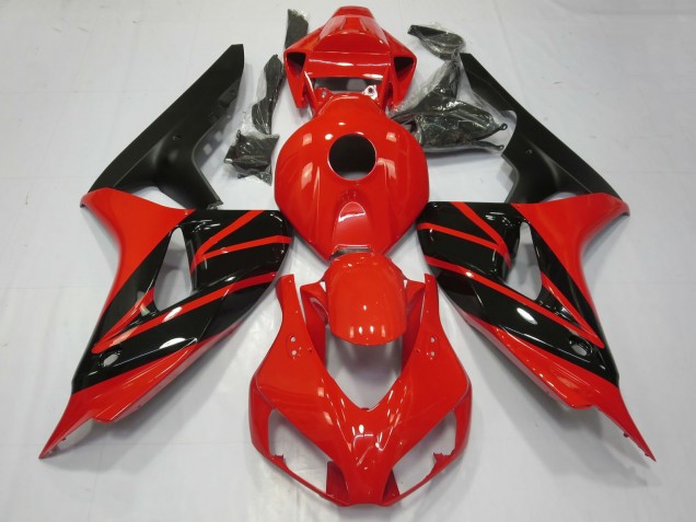 2006-2007 Honda CBR1000RR Motorcycle Fairings - Red Glossy Black Matte Black