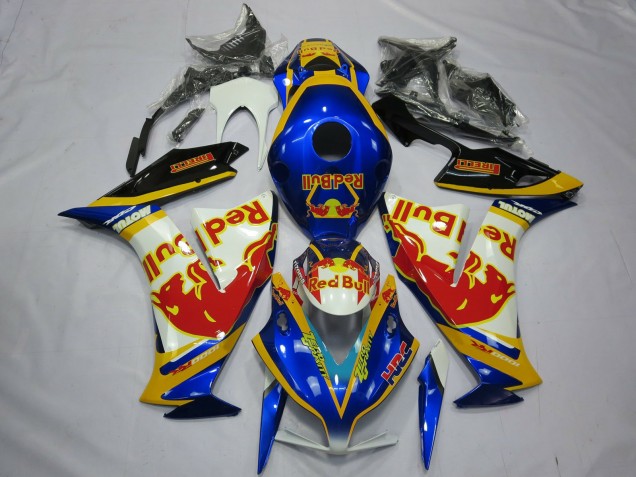 2012-2016 Honda CBR1000RR Motorcycle Fairings - White Blue Yellow Red Bull
