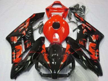 Cheap 2004-2005 Honda CBR1000RR Motorcycle Fairings - Red Glossy Black Le Mis