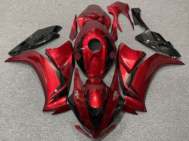 Cheap 2012-2016 Honda CBR1000RR Motorcycle Fairings - Red Glossy Black Style