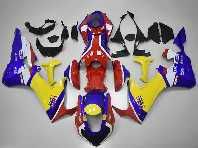 2017-2023 Honda CBR1000RR Motorcycle Fairings - White Red Blue Yellow HRC