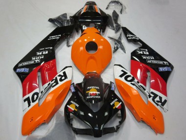 Cheap 2004-2005 Honda CBR1000RR Motorcycle Fairing - Orange White Red Glossy Black Repsol