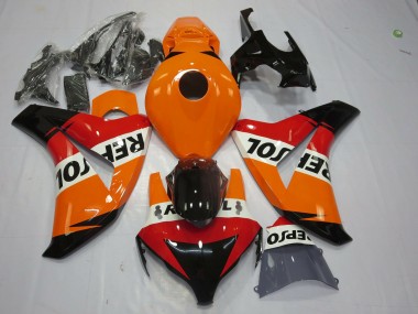 Cheap 2008-2011 Honda CBR1000RR Motorcycle Fairing - Orange White Red Glossy Black Repsol