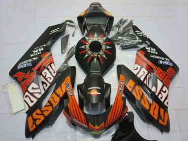 Cheap 2004-2005 Honda CBR1000RR Motorcycle Fairings - Matte Black Orange Rossi