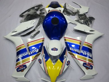 Cheap 2012-2016 Honda CBR1000RR Motorcycle Fairings - White Blue Gold Rothmans