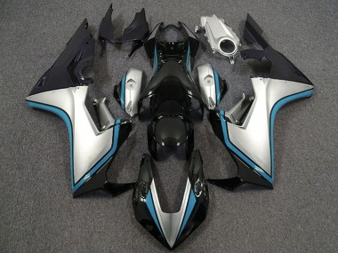 Cheap 2017-2023 Honda CBR1000RR Motorcycle Fairings - Silver Light Blue Glossy Black
