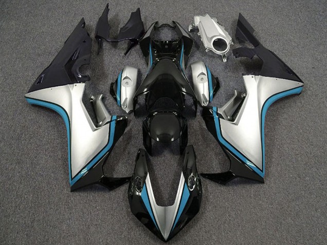 2017-2023 Honda CBR1000RR Motorcycle Fairings - Silver Light Blue Glossy Black