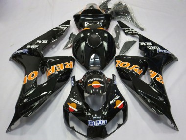 Cheap 2006-2007 Honda CBR1000RR Motorcycle Fairings - Glossy Orange Repsol