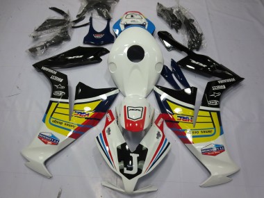 Cheap 2012-2016 Honda CBR1000RR Motorcycle Fairings - White Yellow Glossy Black