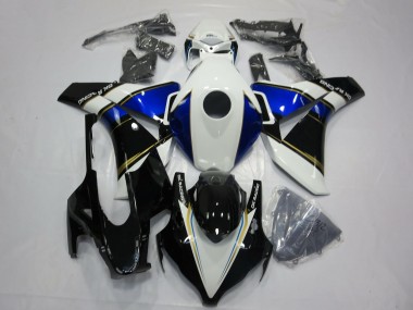 Cheap 2008-2011 Honda CBR1000RR Motorcycle Fairings - White Blue Gold Glossy Black