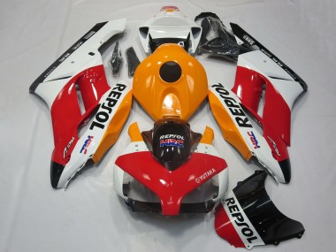 Cheap 2004-2005 Honda CBR1000RR Motorcycle Fairings - White Orange Red Glossy Black Repsol HRC