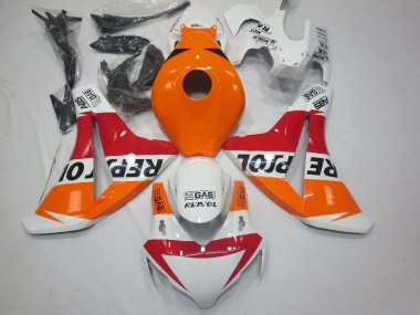 Cheap 2008-2011 Honda CBR1000RR Motorcycle Fairings - Orange White Red Glossy Black Repsol