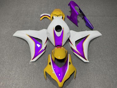 Cheap 2008-2011 Honda CBR1000RR Motorcycle Fairings - White Yellow Purple