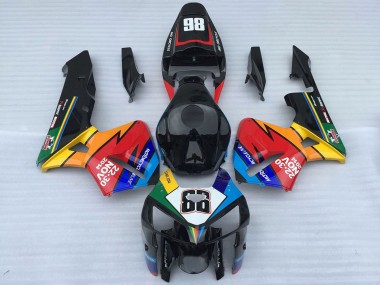 Cheap 2005-2006 Honda CBR600RR Motorcycle Fairings - Black and Red 86