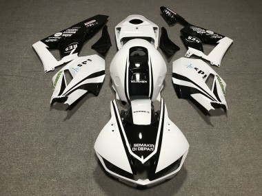 Cheap 2013-2023 Honda CBR600RR Motorcycle Fairings - White Glossy Black