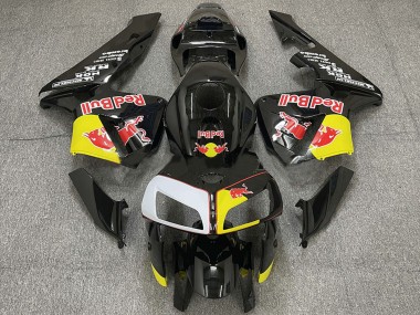 Cheap 2005-2006 Honda CBR600RR Motorcycle Fairings - Black Yellow White Red Bull