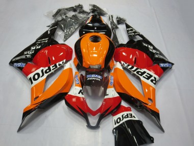Cheap 2009-2012 Honda CBR600RR Motorcycle Fairing Kits - Orange White Red Glossy Black Repsol