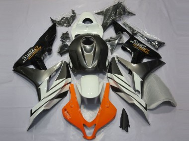Cheap 2007-2008 Honda CBR600RR Motorcycle Fairings - White Grey Glossy Black