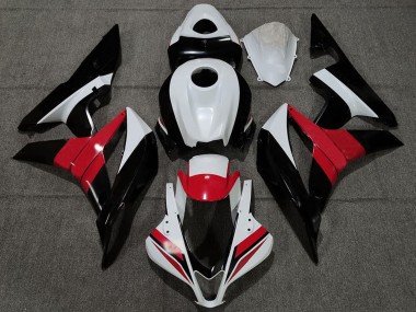 Cheap 2007-2008 Honda CBR600RR Motorcycle Fairings - White Red Glossy Black