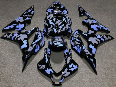 Cheap 2007-2008 Honda CBR600RR Motorcycle Fairing - Blue Grey Camouflage