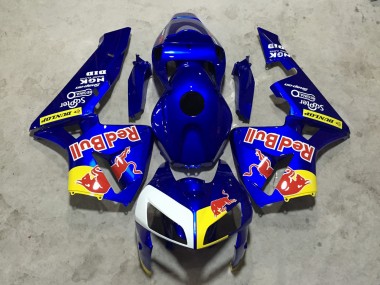 Cheap 2005-2006 Honda CBR600RR Motorcycle Fairings - Blue Red Bull