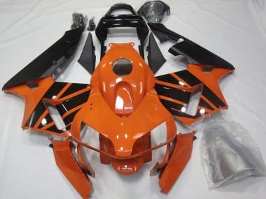 Cheap 2003-2004 Honda CBR600RR Motorcycle Fairings - Orange Glossy Black OEM Style
