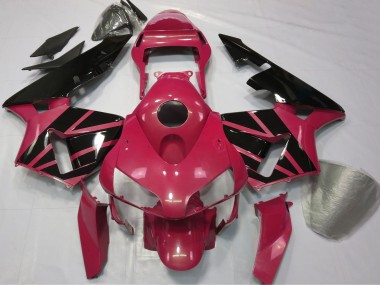 Cheap 2003-2004 Honda CBR600RR Motorcycle Fairings - Red Glossy Black Stripe