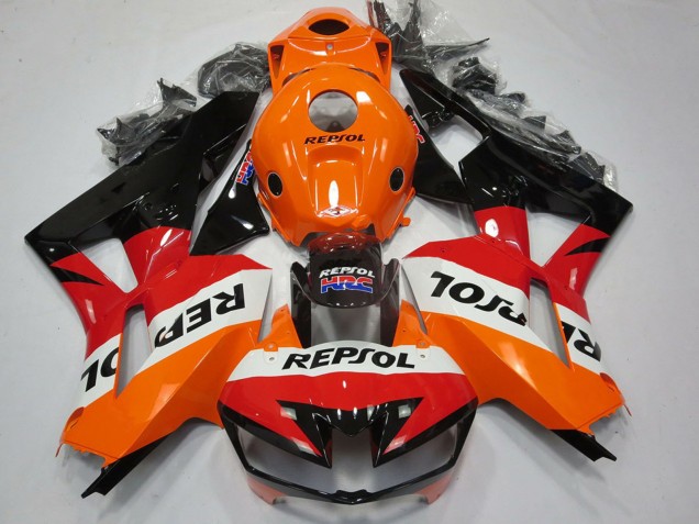 2013-2026 Honda CBR600RR Motorcycle Fairings - Orange White Red Glossy Black Repsol