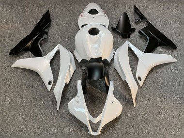 Cheap 2007-2008 Honda CBR600RR Motorcycle Fairing - White Matte Black