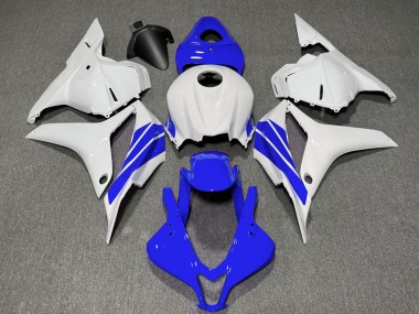 Cheap 2009-2012 Honda CBR600RR Motorcycle Fairings - White Blue Stripe
