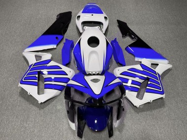 Cheap 2005-2006 Honda CBR600RR Motorcycle Fairings - White Blue Wings