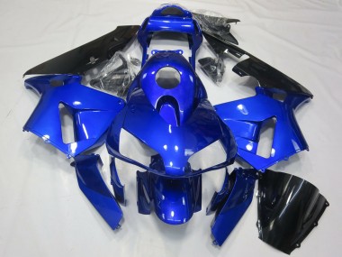 Cheap 2003-2004 Honda CBR600RR Motorcycle Fairing - Blue Glossy Black
