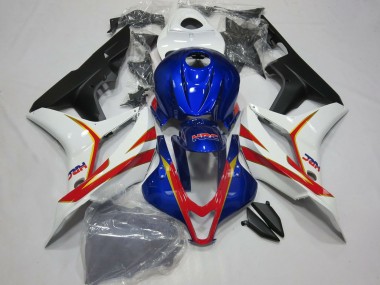 Cheap 2007-2008 Honda CBR600RR Motorcycle Fairing - White Red Blue HRC