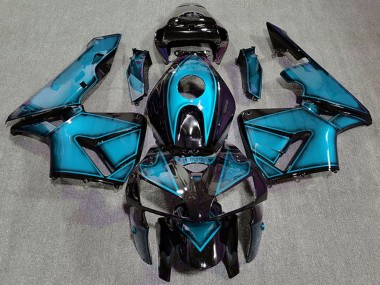 Cheap 2005-2006 Honda CBR600RR Motorcycle Fairings - Deep Light Blue