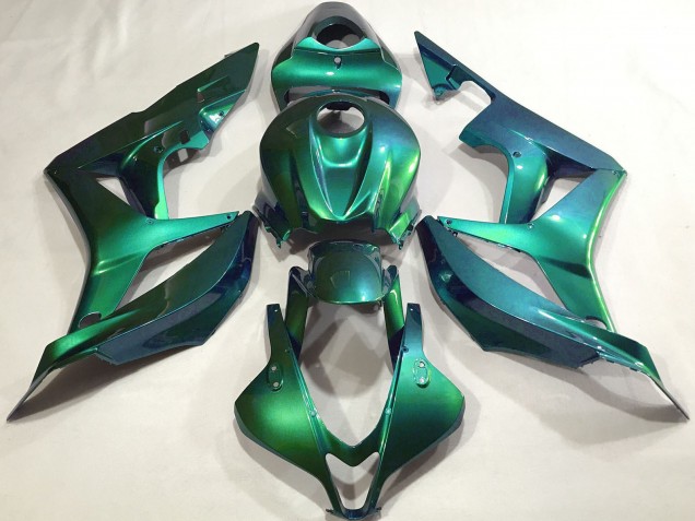 2007-2008 Honda CBR600RR Motorcycle Fairings - Emerald Green Plain